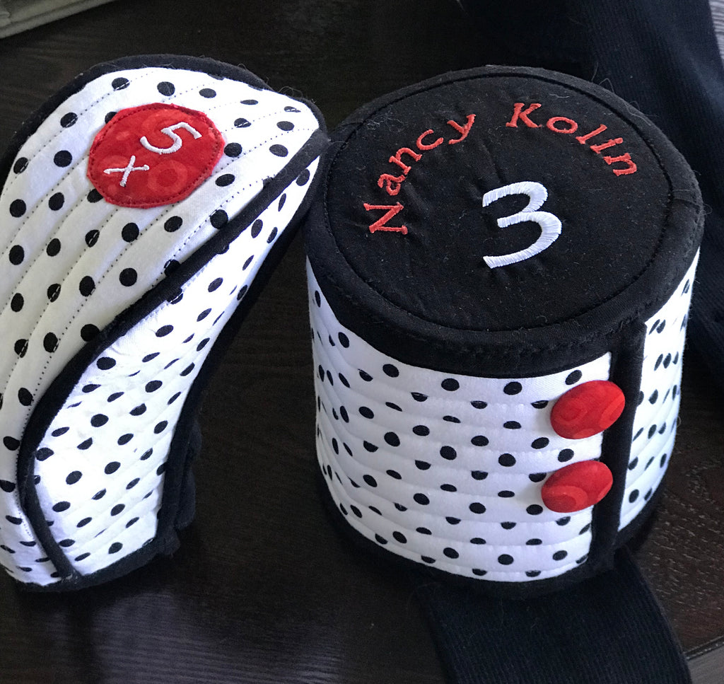 Round Golf Club Headcover Sewing Pattern Downloadable Golf Gear By